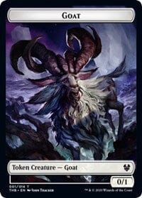 Goat // Human Soldier Double-sided Token [Theros Beyond Death Tokens] MTG Single Magic: The Gathering  | Multizone: Comics And Games