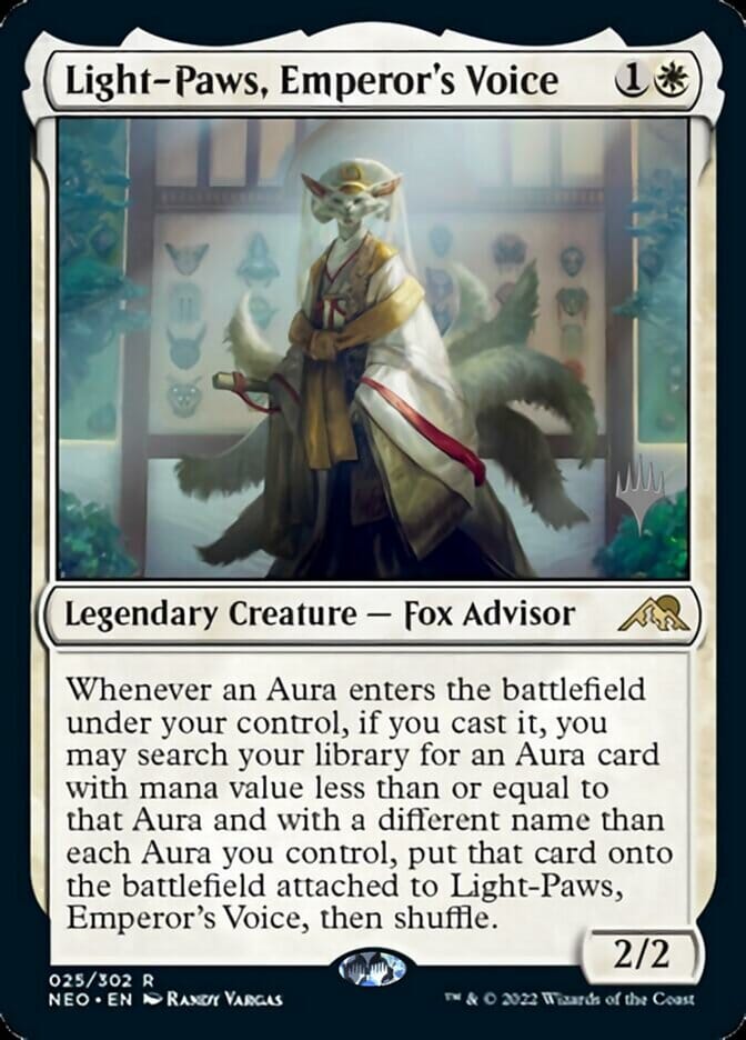 Light-Paws, Emperor's Voice (Promo Pack) [Kamigawa: Neon Dynasty Promos] MTG Single Magic: The Gathering  | Multizone: Comics And Games