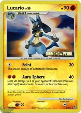 Lucario (6/130) [Burger King Promos: 2008 Collection] Pokemon Single Pokémon  | Multizone: Comics And Games
