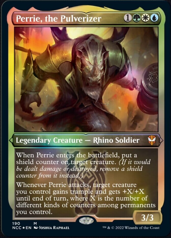 Perrie, the Pulverizer (Display Commander) [Streets of New Capenna Commander] MTG Single Magic: The Gathering  | Multizone: Comics And Games