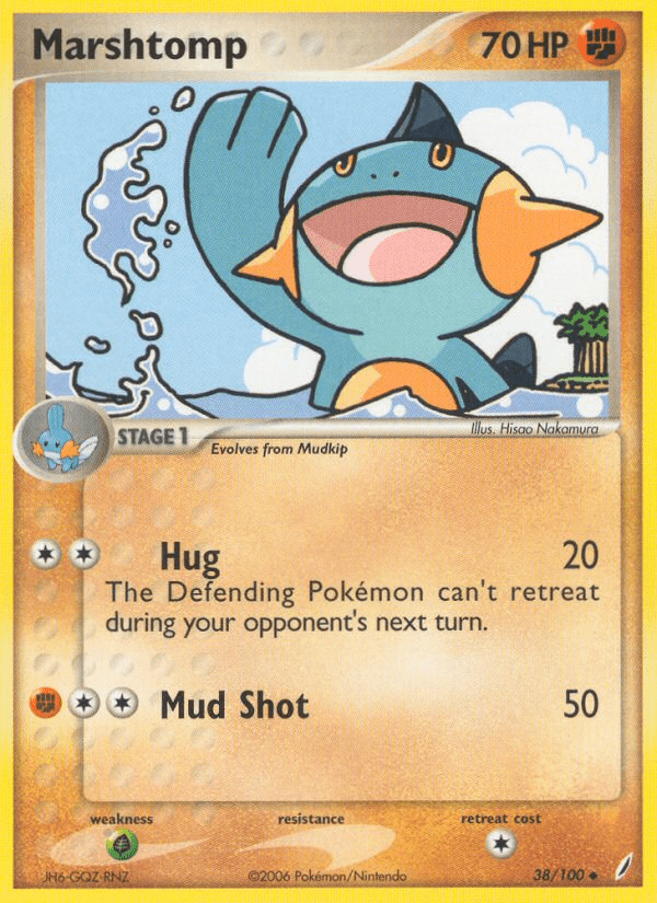 Marshtomp (38/100) [EX: Crystal Guardians] Pokemon Single Pokémon  | Multizone: Comics And Games