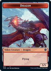 Dragon // Dragon Double-Sided Token [Starter Commander Decks] MTG Single Magic: The Gathering  | Multizone: Comics And Games