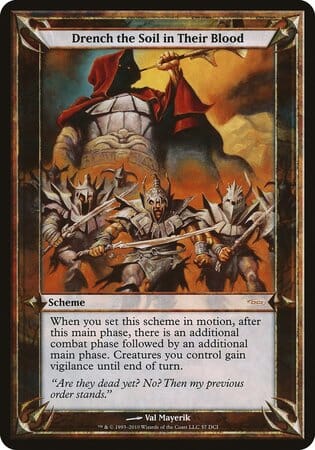 Drench The Soil In Their Blood (Oversized) [Promotional Schemes] MTG Single Magic: The Gathering  | Multizone: Comics And Games