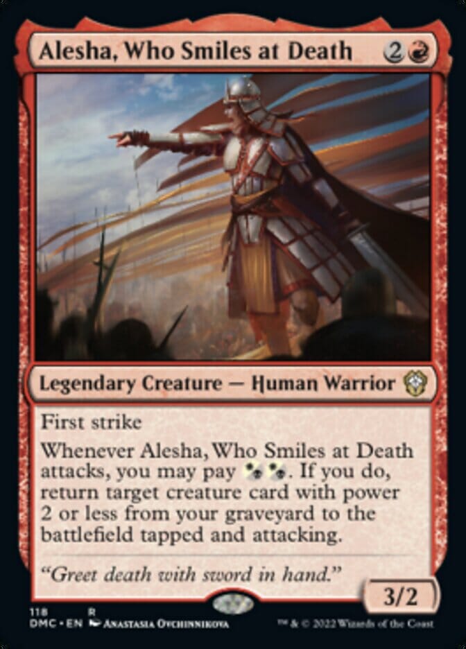 Alesha, Who Smiles at Death [Dominaria United Commander] MTG Single Magic: The Gathering  | Multizone: Comics And Games