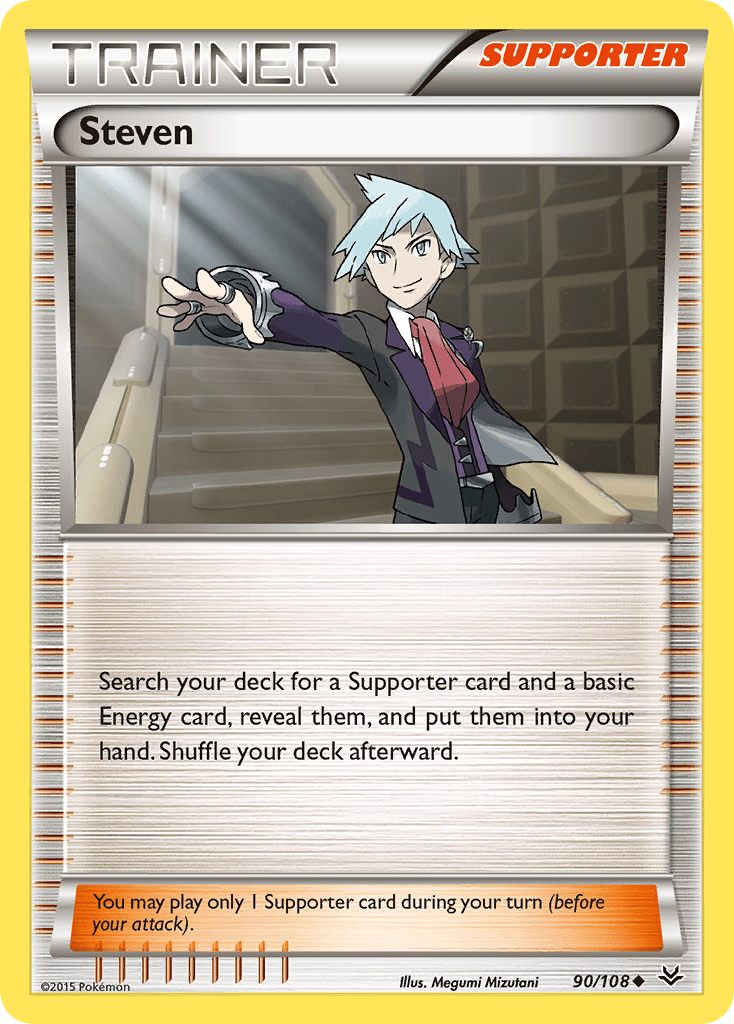 Steven (90/108) [XY: Roaring Skies] Pokemon Single Pokémon  | Multizone: Comics And Games