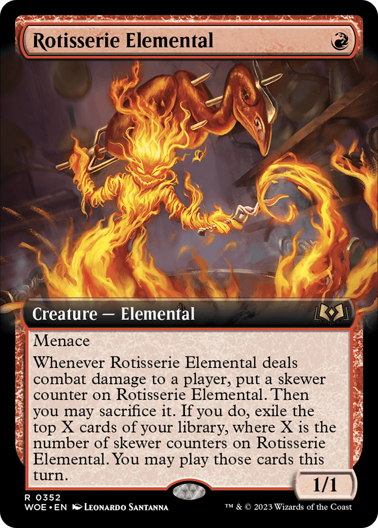 Rotisserie Elemental (Extended Art) [Wilds of Eldraine] | Multizone: Comics And Games