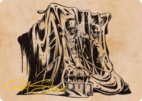 Gelatinous Cube (Showcase) Art Card (Gold-Stamped Signature) [Dungeons & Dragons: Adventures in the Forgotten Realms Art Series] MTG Single Magic: The Gathering  | Multizone: Comics And Games