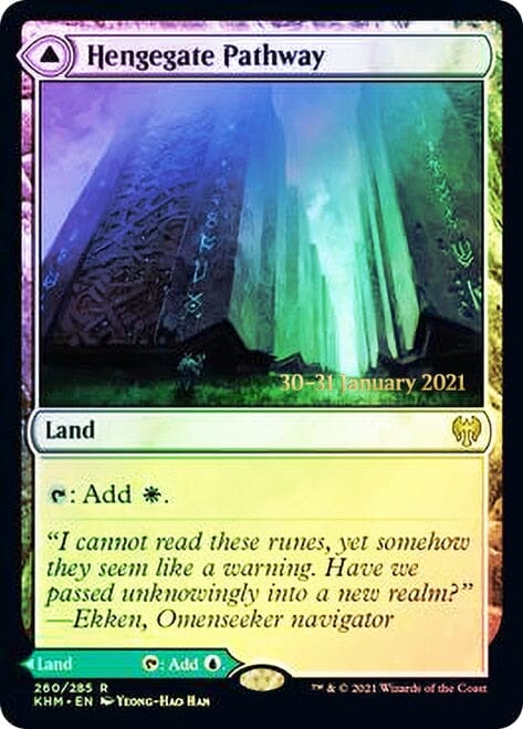 Hengegate Pathway // Mistgate Pathway [Kaldheim Prerelease Promos] MTG Single Magic: The Gathering  | Multizone: Comics And Games
