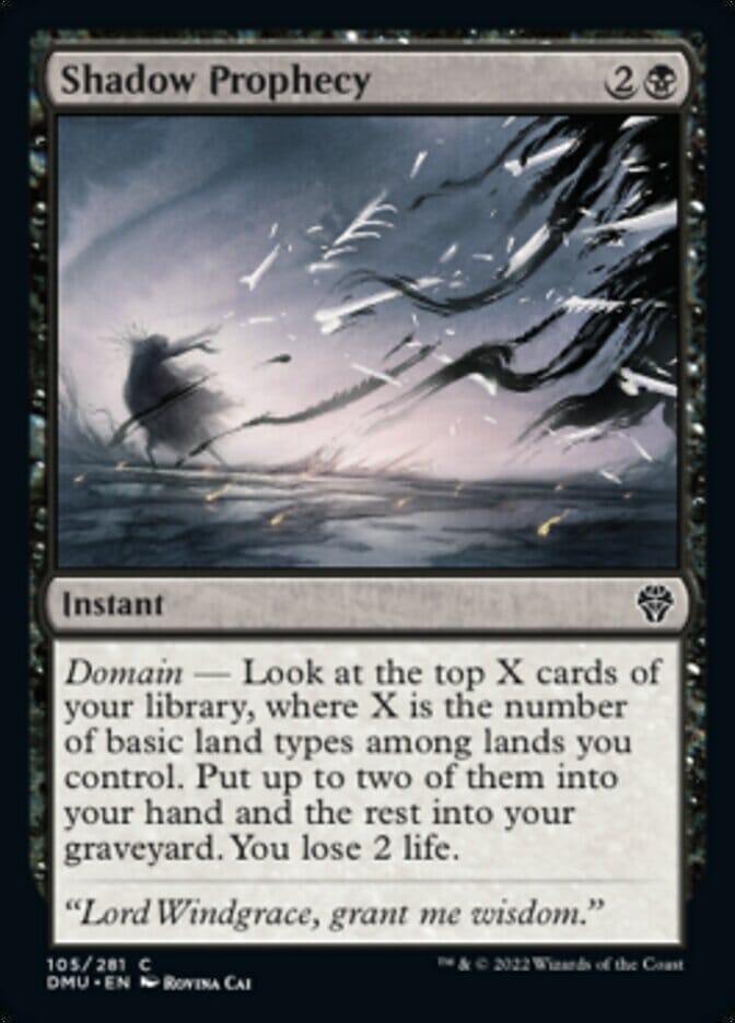 Shadow Prophecy [Dominaria United] MTG Single Magic: The Gathering  | Multizone: Comics And Games