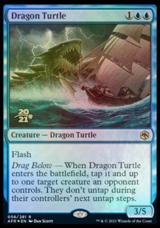 Dragon Turtle [Dungeons & Dragons: Adventures in the Forgotten Realms Prerelease Promos] MTG Single Magic: The Gathering  | Multizone: Comics And Games