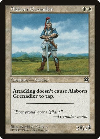 Alaborn Grenadier [Portal Second Age] MTG Single Magic: The Gathering  | Multizone: Comics And Games