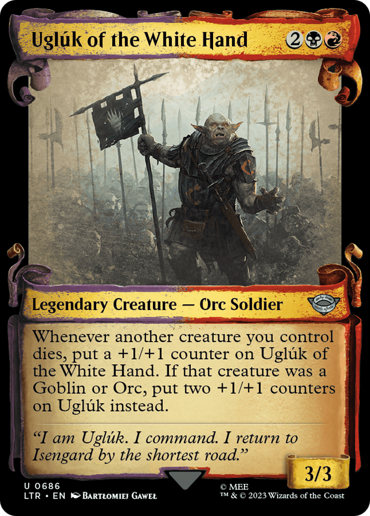 Ugluk of the White Hand [The Lord of the Rings: Tales of Middle-Earth Showcase Scrolls] MTG Single Magic: The Gathering  | Multizone: Comics And Games