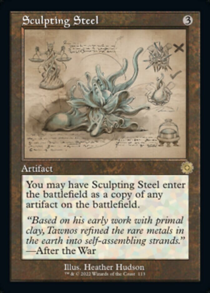 Sculpting Steel (Retro Schematic) [The Brothers' War Retro Artifacts] MTG Single Magic: The Gathering  | Multizone: Comics And Games