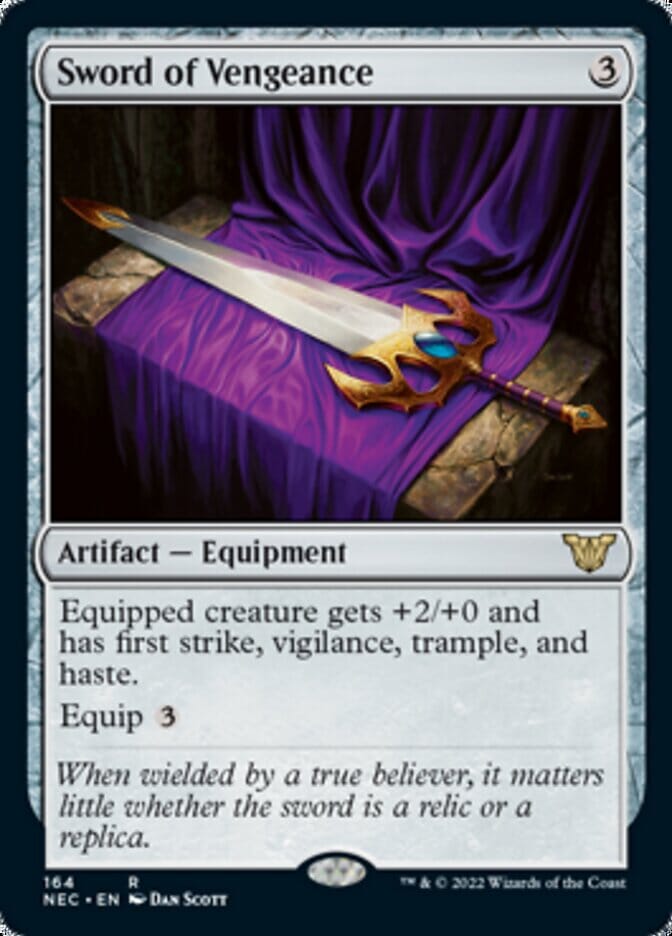 Sword of Vengeance [Kamigawa: Neon Dynasty Commander] MTG Single Magic: The Gathering  | Multizone: Comics And Games
