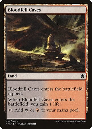 Bloodfell Caves [Khans of Tarkir] MTG Single Magic: The Gathering  | Multizone: Comics And Games