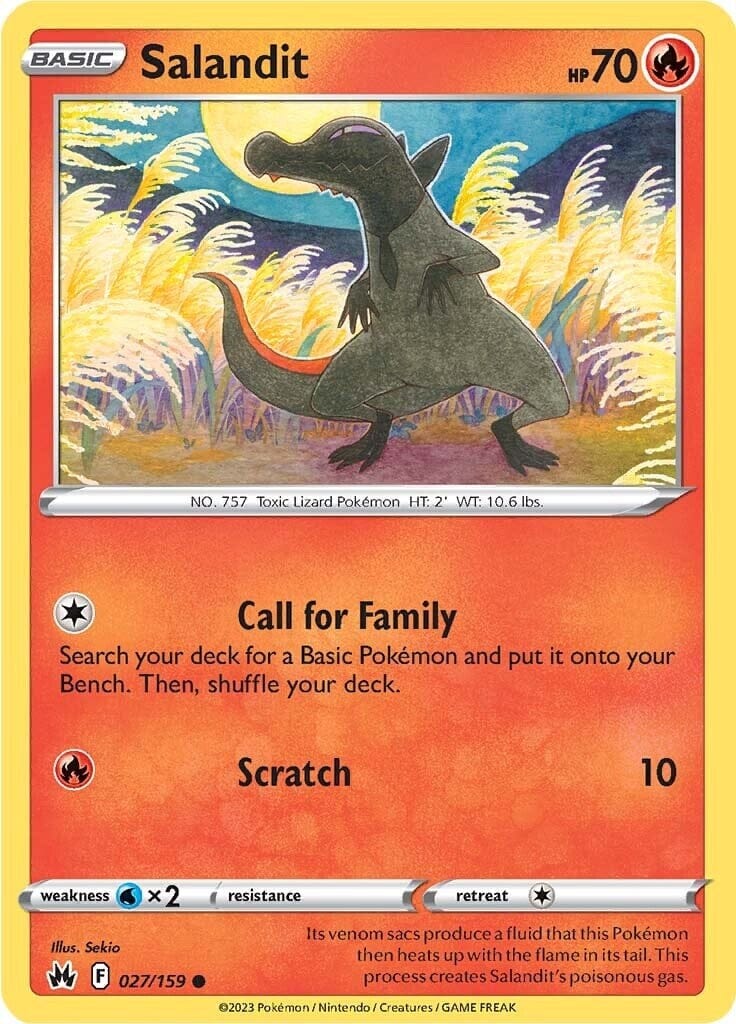 Salandit (027/159) [Sword & Shield: Crown Zenith] Pokemon Single Pokémon  | Multizone: Comics And Games