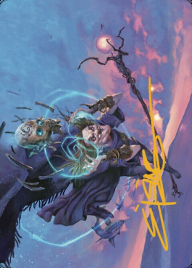 Zur, Eternal Schemer Art Card 1 (Gold-Stamped Signature) [Dominaria United Art Series] MTG Single Magic: The Gathering  | Multizone: Comics And Games