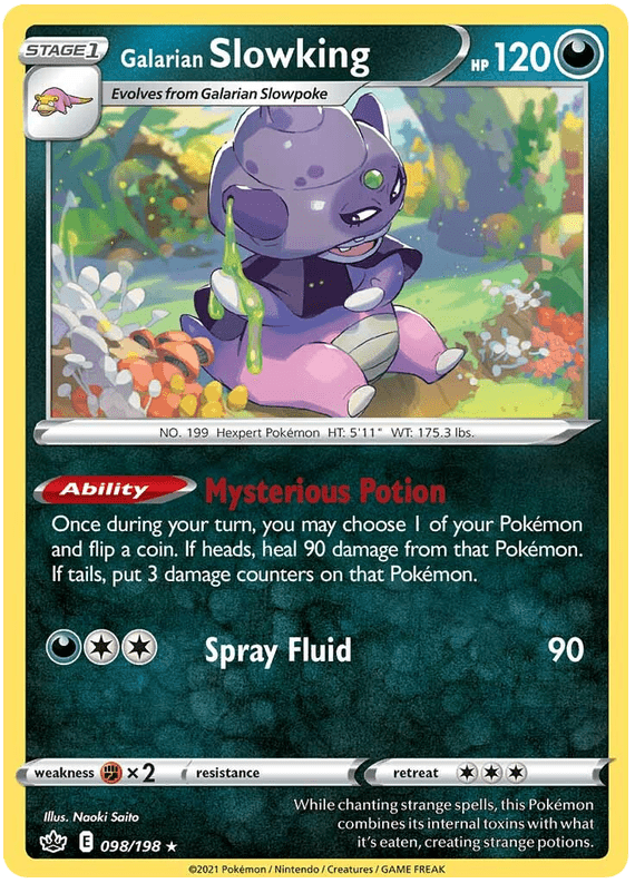 Galarian Slowking (098/198) [Sword & Shield: Chilling Reign] Pokemon Single Pokémon  | Multizone: Comics And Games