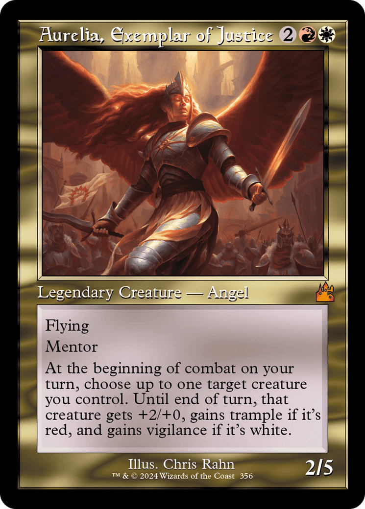 Aurelia, Exemplar of Justice (Retro) [Ravnica Remastered] MTG Single Magic: The Gathering  | Multizone: Comics And Games