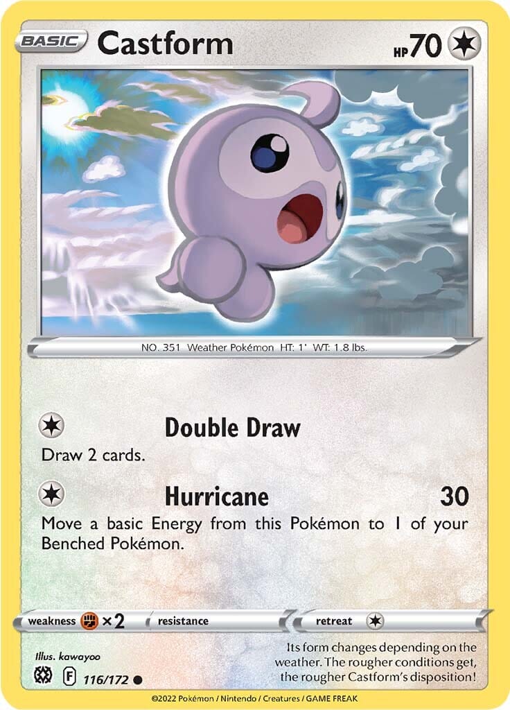 Castform (116/172) [Sword & Shield: Brilliant Stars] Pokemon Single Pokémon  | Multizone: Comics And Games