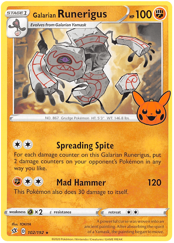 Galarian Runerigus (102/192) [Trick or Trade 2023] Pokemon Single Pokémon  | Multizone: Comics And Games
