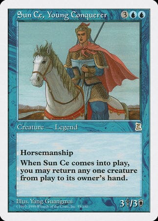 Sun Ce, Young Conquerer [Portal Three Kingdoms] MTG Single Magic: The Gathering  | Multizone: Comics And Games