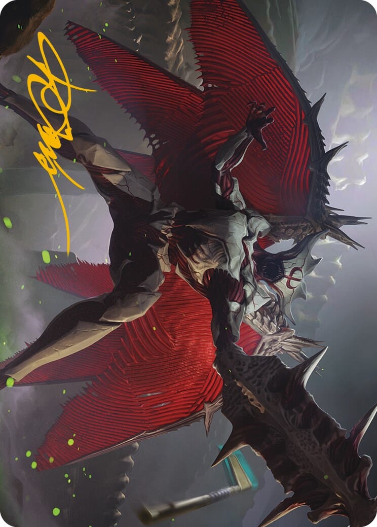 Phyrexian Vindicator Art Card (Gold-Stamped Signature) [Phyrexia: All Will Be One Art Series] MTG Single Magic: The Gathering  | Multizone: Comics And Games