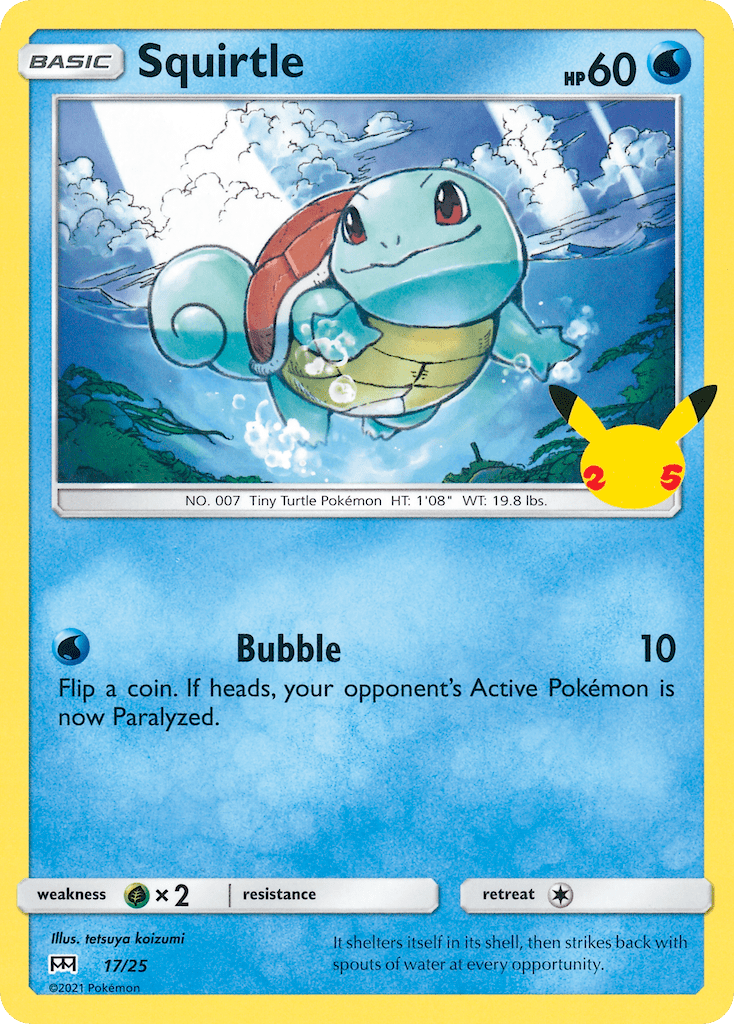 Squirtle (17/25) [McDonald's 25th Anniversary] Pokemon Single Pokémon  | Multizone: Comics And Games