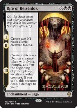 Rite of Belzenlok [Dominaria Promos] MTG Single Magic: The Gathering  | Multizone: Comics And Games