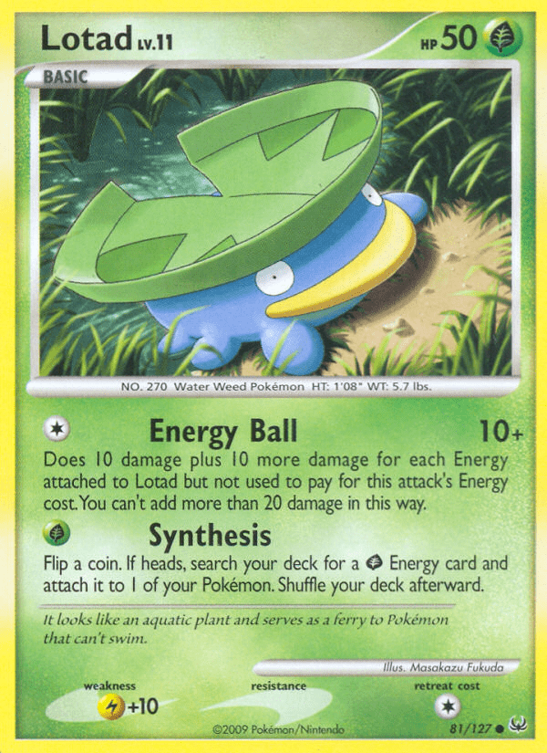 Lotad (81/127) [Platinum: Base Set] Pokemon Single Pokémon  | Multizone: Comics And Games