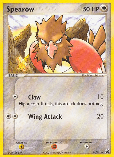 Spearow (81/112) [EX: FireRed & LeafGreen] Pokemon Single Pokémon  | Multizone: Comics And Games