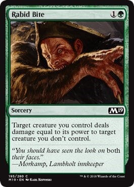 Rabid Bite [Core Set 2019] MTG Single Magic: The Gathering  | Multizone: Comics And Games