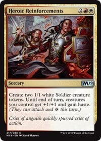 Heroic Reinforcements [Core Set 2019] MTG Single Magic: The Gathering  | Multizone: Comics And Games