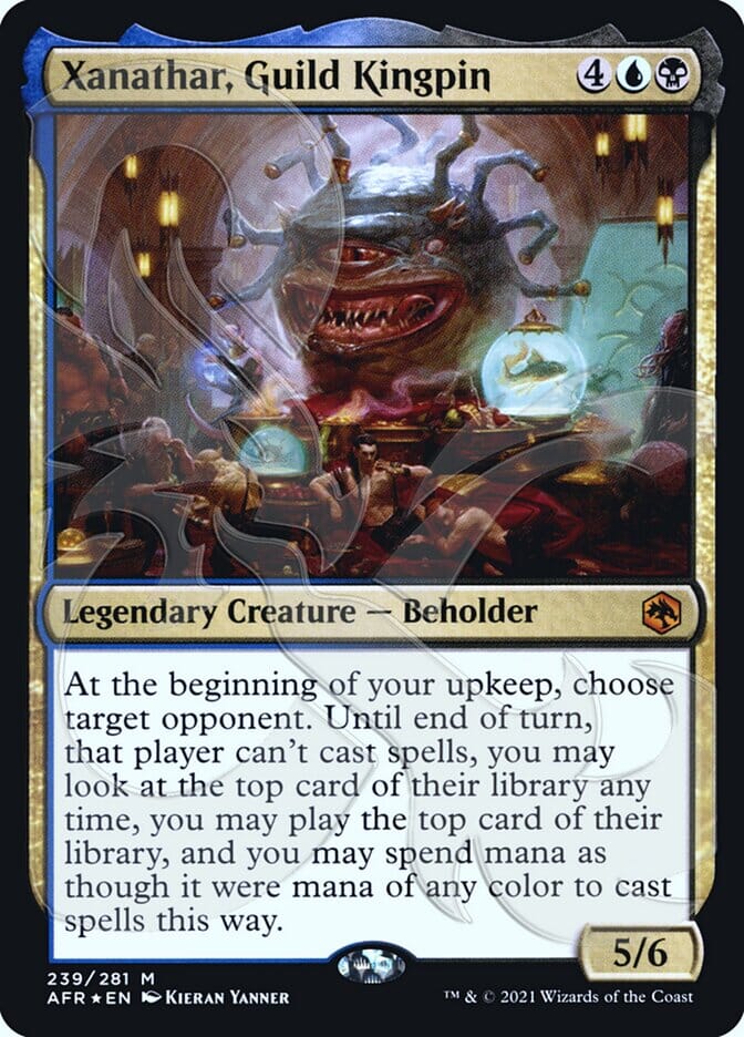 Xanathar, Guild Kingpin (Ampersand Promo) [Dungeons & Dragons: Adventures in the Forgotten Realms Promos] MTG Single Magic: The Gathering  | Multizone: Comics And Games