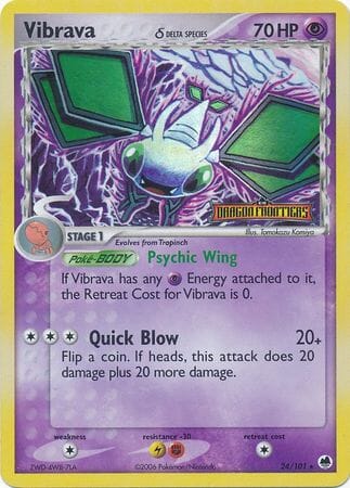 Vibrava (24/101) (Delta Species) (Stamped) [EX: Dragon Frontiers] Pokemon Single Pokémon  | Multizone: Comics And Games