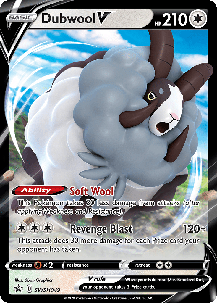 Dubwool V (SWSH049) (Jumbo Card) [Sword & Shield: Black Star Promos] Pokemon Single Pokémon  | Multizone: Comics And Games