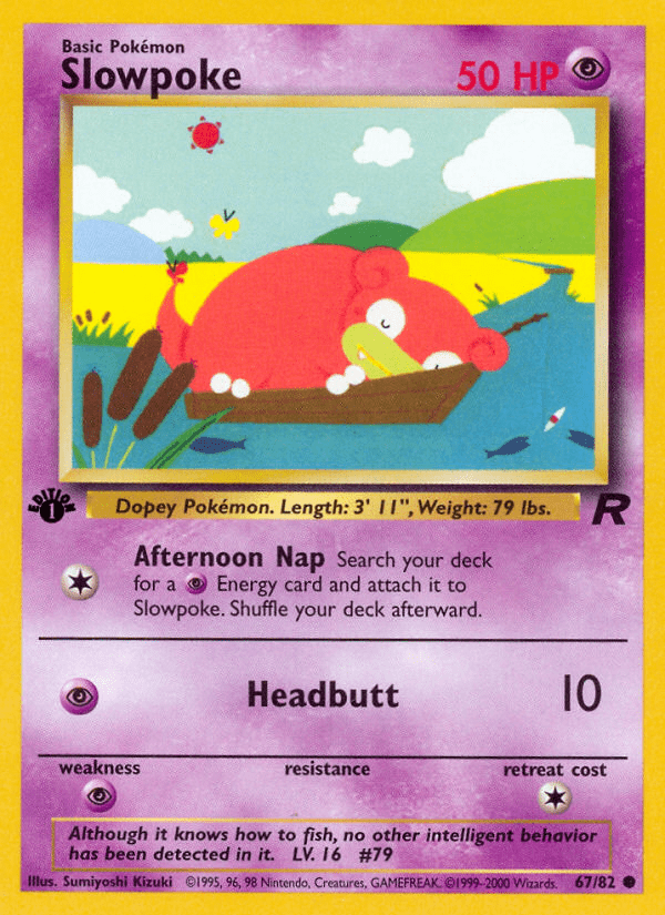 Slowpoke (67/82) [Team Rocket 1st Edition] Pokemon Single Pokémon  | Multizone: Comics And Games