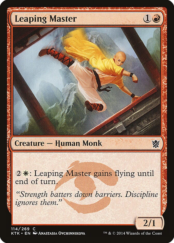 Leaping Master [Khans of Tarkir] MTG Single Magic: The Gathering  | Multizone: Comics And Games