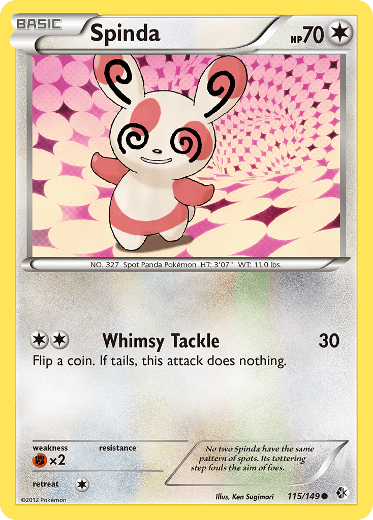 Spinda (115/149) [Black & White: Boundaries Crossed] Pokemon Single Pokémon  | Multizone: Comics And Games