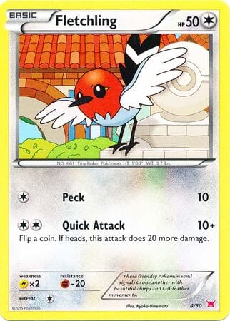Fletchling (4/30) [XY: Trainer Kit 2 - Latias] Pokemon Single Pokémon  | Multizone: Comics And Games
