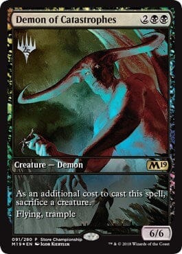 Demon of Catastrophes [Core Set 2019 Promos] MTG Single Magic: The Gathering  | Multizone: Comics And Games