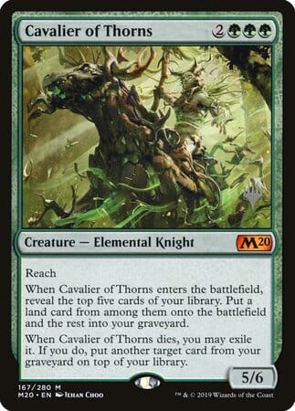 Cavalier of Thorns [Core Set 2020 Promos] MTG Single Magic: The Gathering  | Multizone: Comics And Games