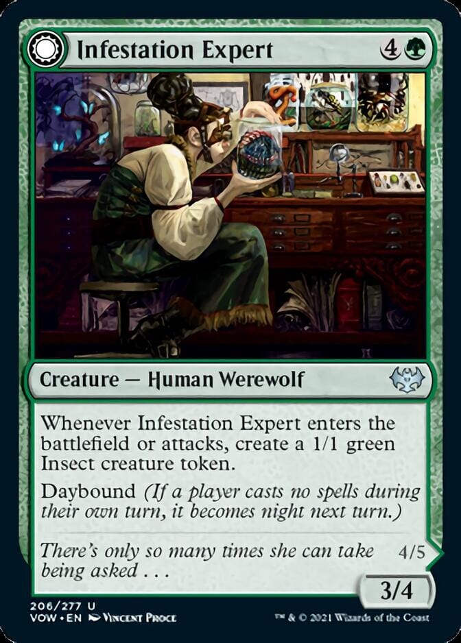 Infestation Expert // Infested Werewolf [Innistrad: Crimson Vow] MTG Single Magic: The Gathering  | Multizone: Comics And Games