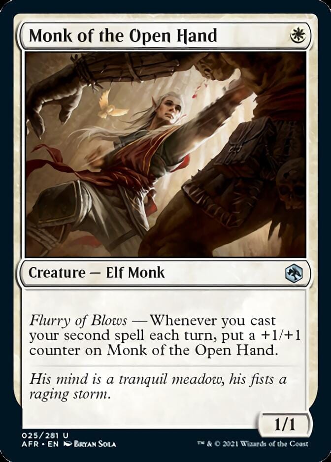 Monk of the Open Hand [Dungeons & Dragons: Adventures in the Forgotten Realms] MTG Single Magic: The Gathering  | Multizone: Comics And Games