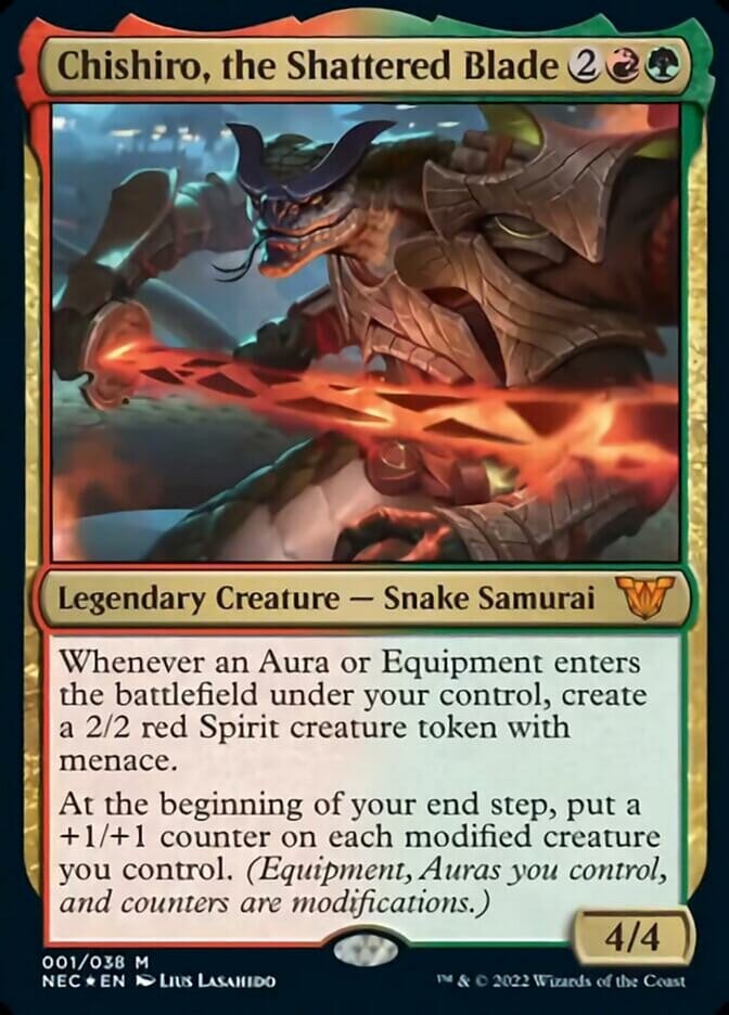 Chishiro, the Shattered Blade [Kamigawa: Neon Dynasty Commander] MTG Single Magic: The Gathering  | Multizone: Comics And Games