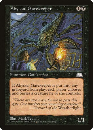 Abyssal Gatekeeper [Weatherlight] MTG Single Magic: The Gathering  | Multizone: Comics And Games
