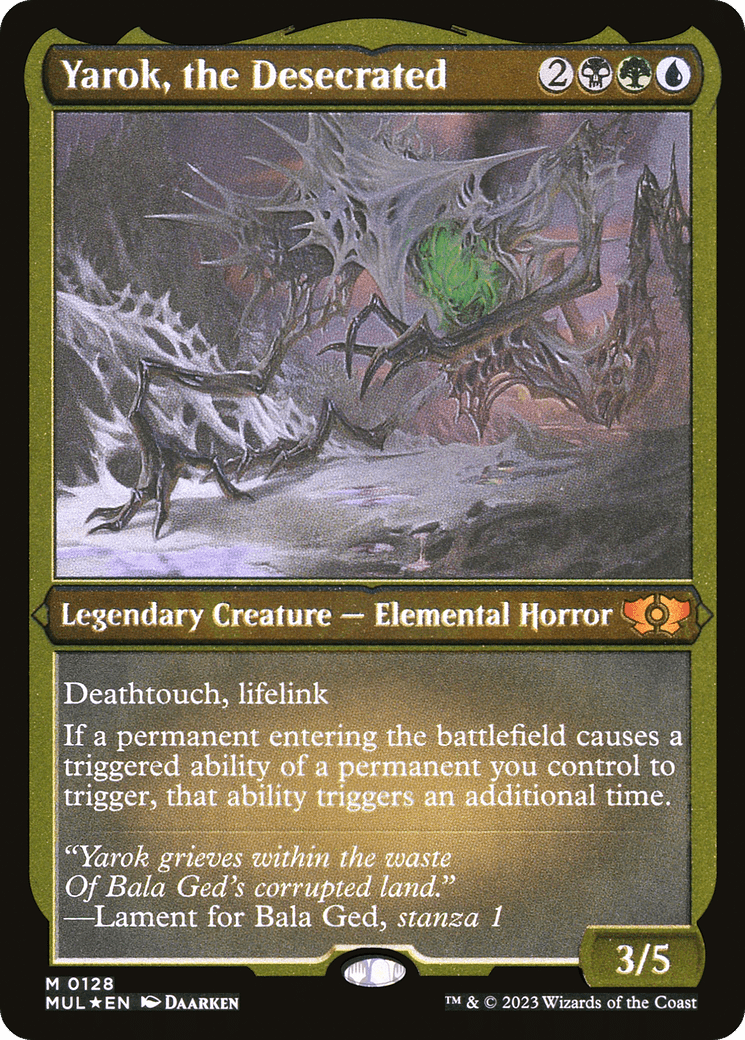 Yarok, the Desecrated (Foil Etched) [Multiverse Legends] MTG Single Magic: The Gathering  | Multizone: Comics And Games
