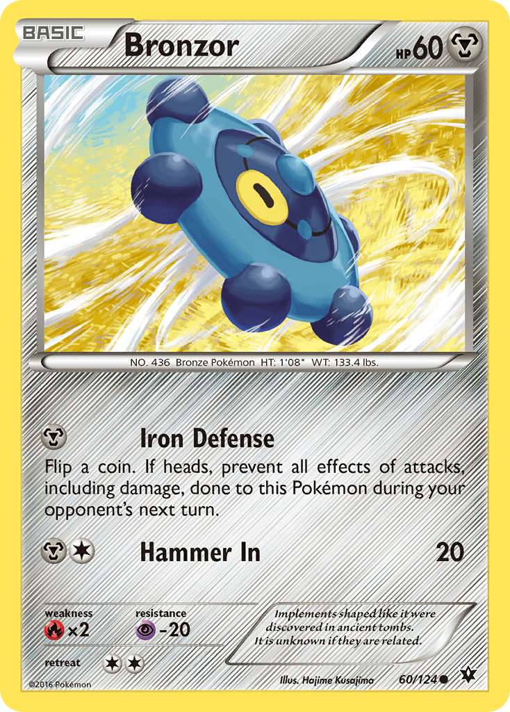 Bronzor (60/124) [XY: Fates Collide] Pokemon Single Pokémon  | Multizone: Comics And Games