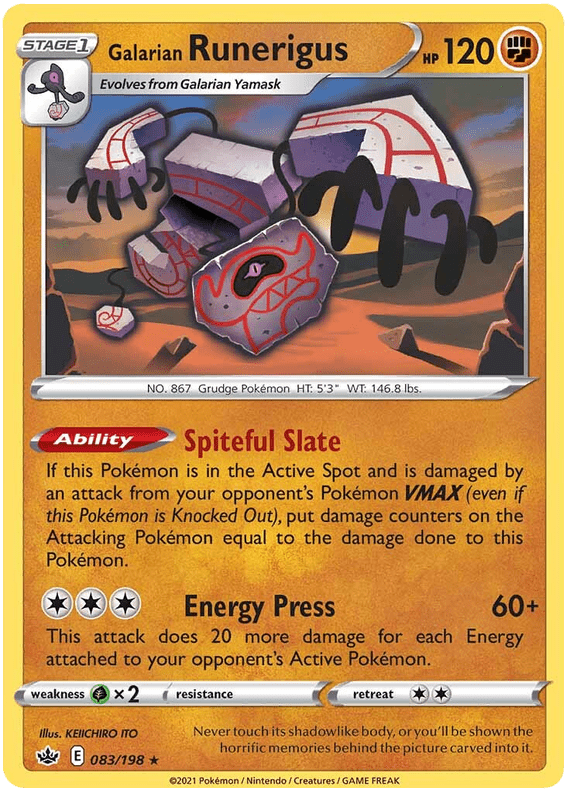 Galarian Runerigus (083/198) [Sword & Shield: Chilling Reign] Pokemon Single Pokémon  | Multizone: Comics And Games