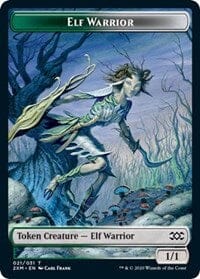 Elf Warrior // Plant Double-sided Token [Double Masters Tokens] MTG Single Magic: The Gathering  | Multizone: Comics And Games